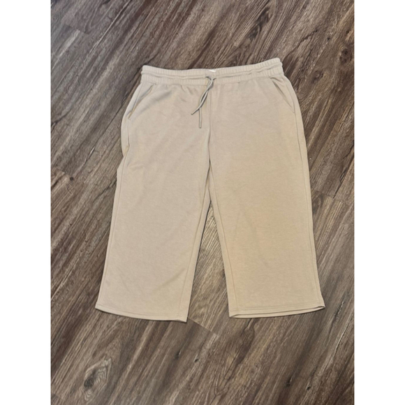 Velocity Active Pants - NWT Velocity Active Khaki Cropped Pocket Joggers Pants XL​​​​​